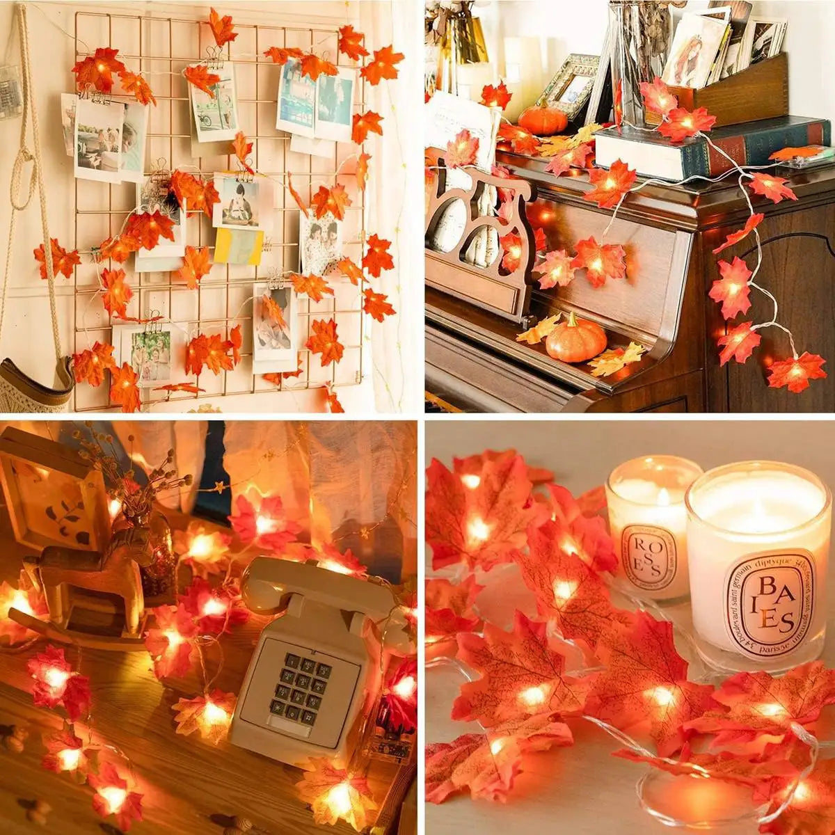 Guirlande Érable Orange pour éclairer vos soirée d'automne 🎃🍁