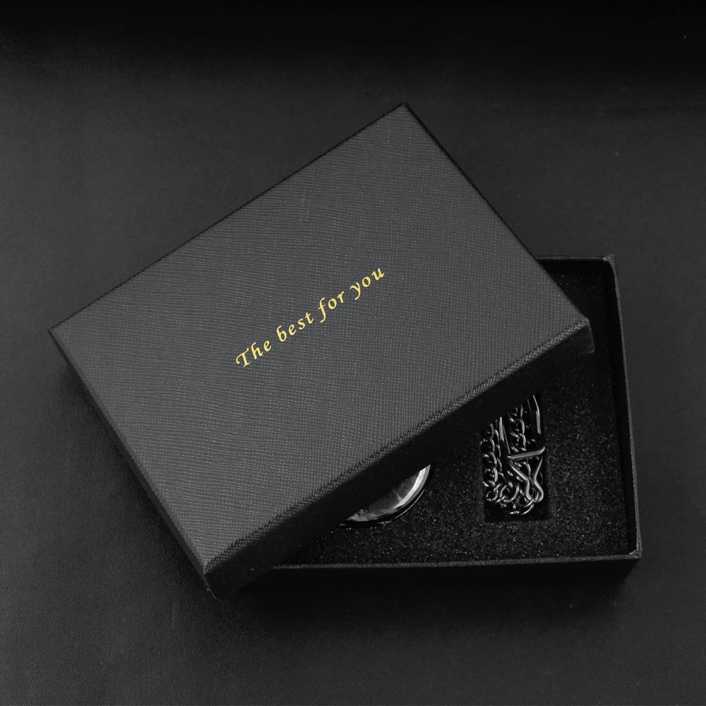 Antique Imperial Luxury Pocket Watch Mechanical Hand Winding Stainless Steel Case Mens Pocket Watch with FOB Chain Reloj Gift Montre à gousset