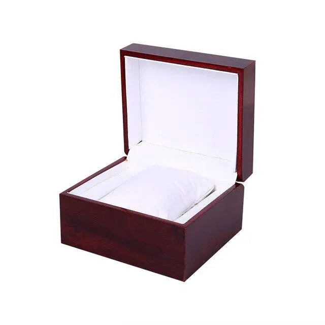 Boite en bois couleur Acajou pour montres Ă gousset Ma montre Ă gousset