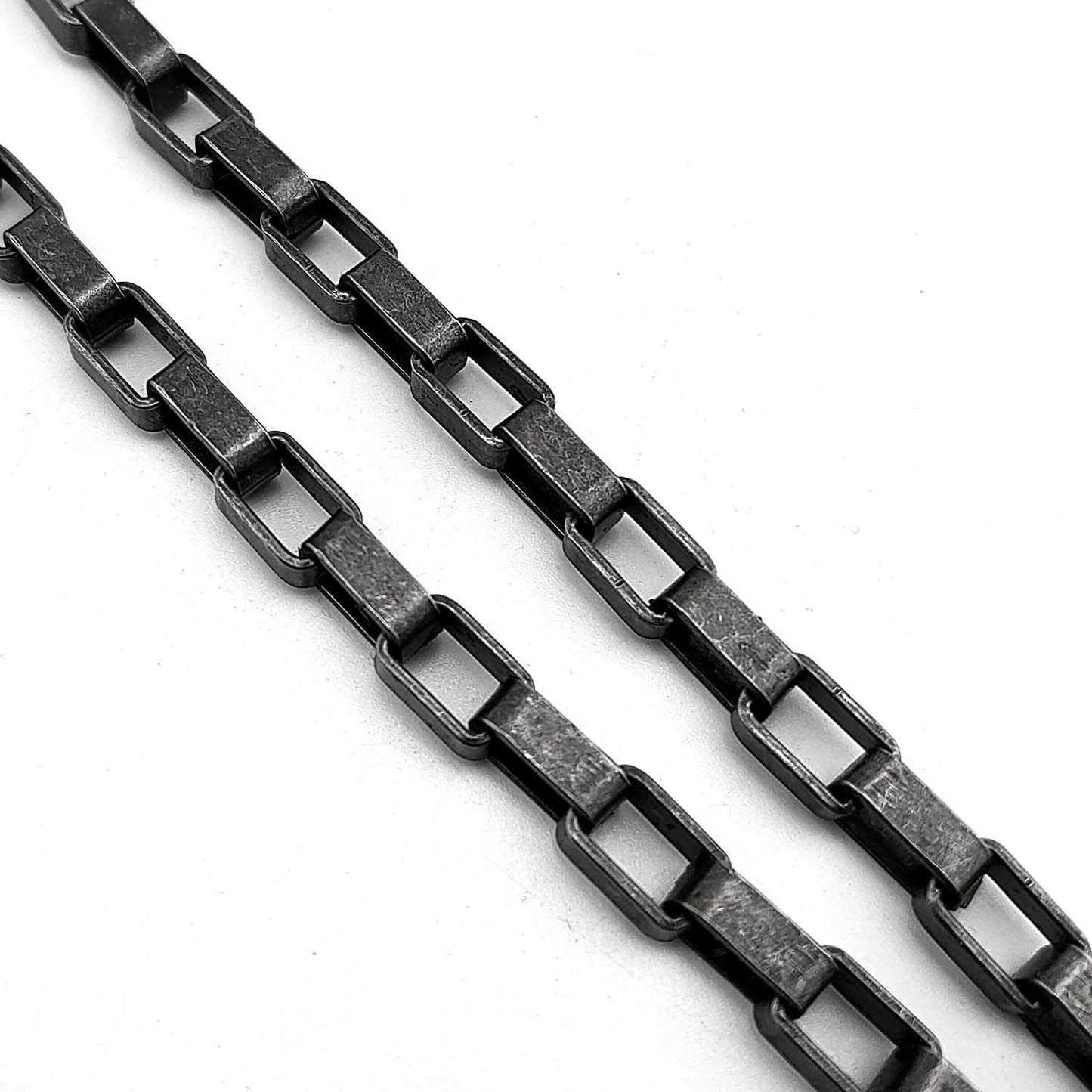 Chaine pour montre Ă gousset mailles lingots noire Ma montre Ă gousset