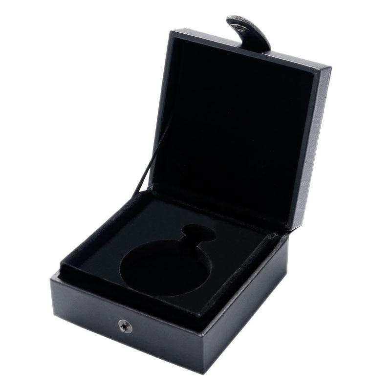Ecrin pour montre de poche en cuir noir Ma montre Ă gousset