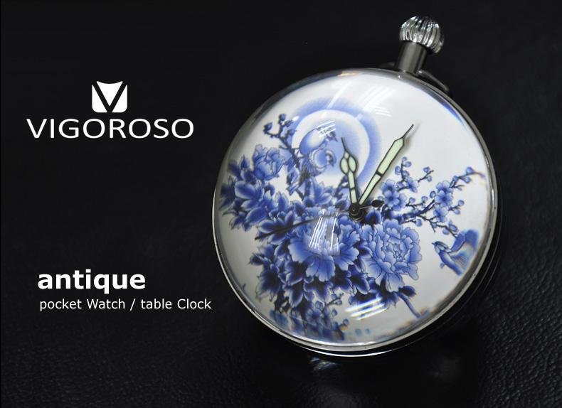 Montre à gousset à mouvement automatique en porcelaine en forme de sphère Ma montre à gousset