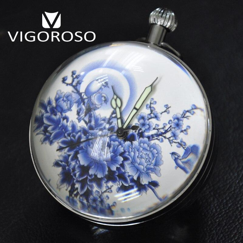 Montre à gousset à mouvement automatique en porcelaine en forme de sphère Ma montre à gousset