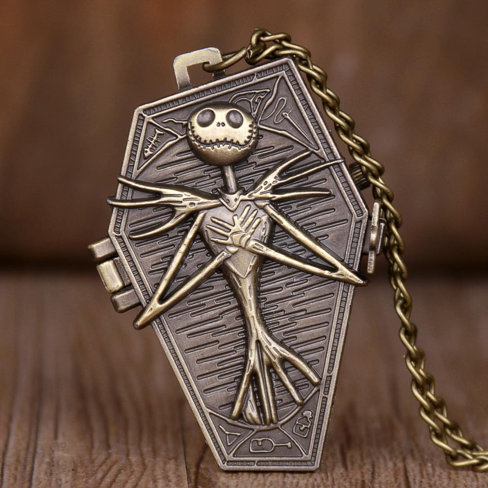 Montre à gousset Mouvement quartz thématique Halloween Ma montre à gousset