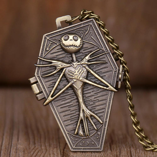 Montre à gousset Mouvement quartz thématique Halloween Ma montre à gousset