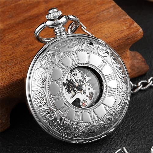 Montre à Gousset créative avec Chiffres Arabes et Chiffres Romains Montre à Gousset créative avec Chiffres Arabes et Chiffres Romains