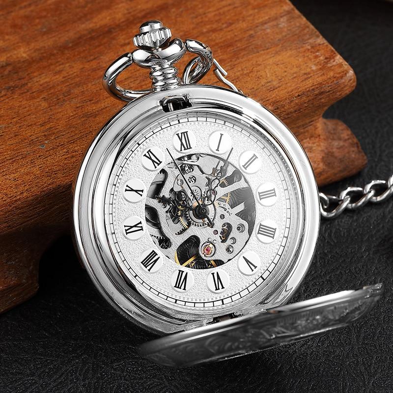 Montre à gousset à mouvement mécanique et cadrans romains Ma montre à gousset