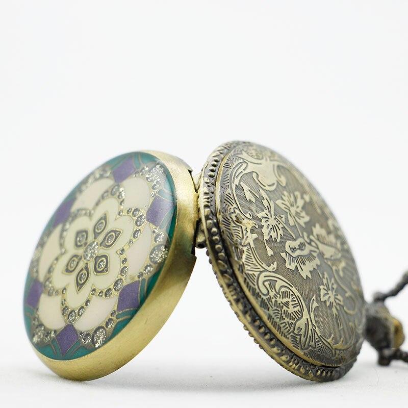Montre Ă gousset fleur bleue sur le capot avant Ma montre Ă gousset