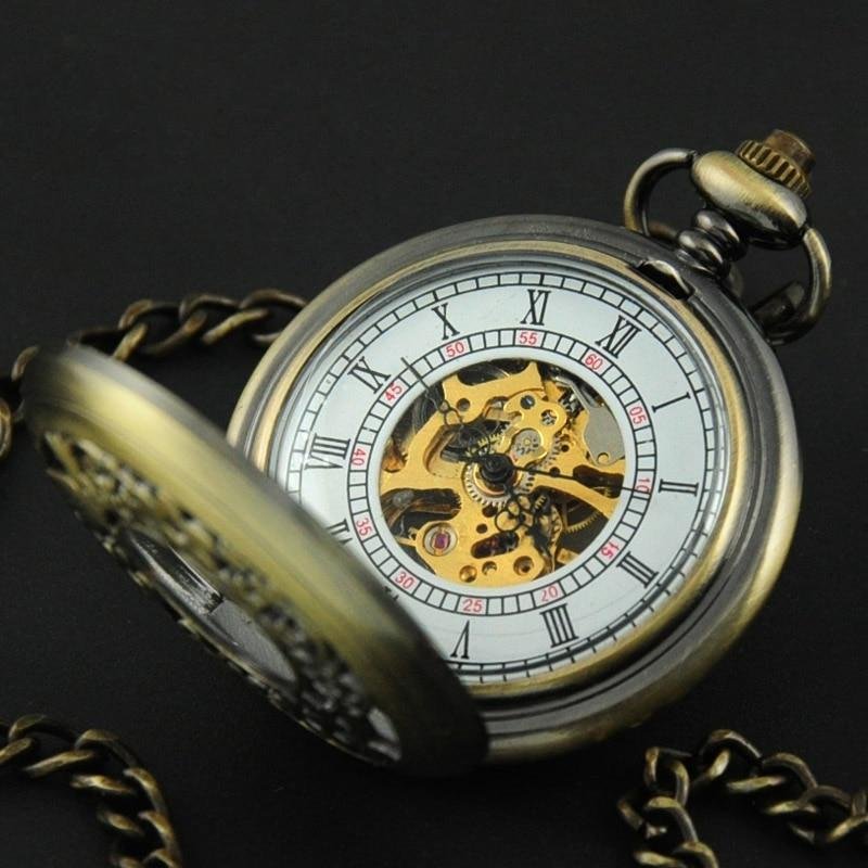 Montre Ă gousset mecanique Ă remontage manuel "Alice" Ma montre Ă gousset