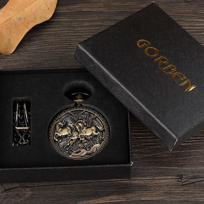 Montre à gousset mécanique à remontage manuel SUR LA THEMATIQUE DU CHEVAL Ma montre à gousset