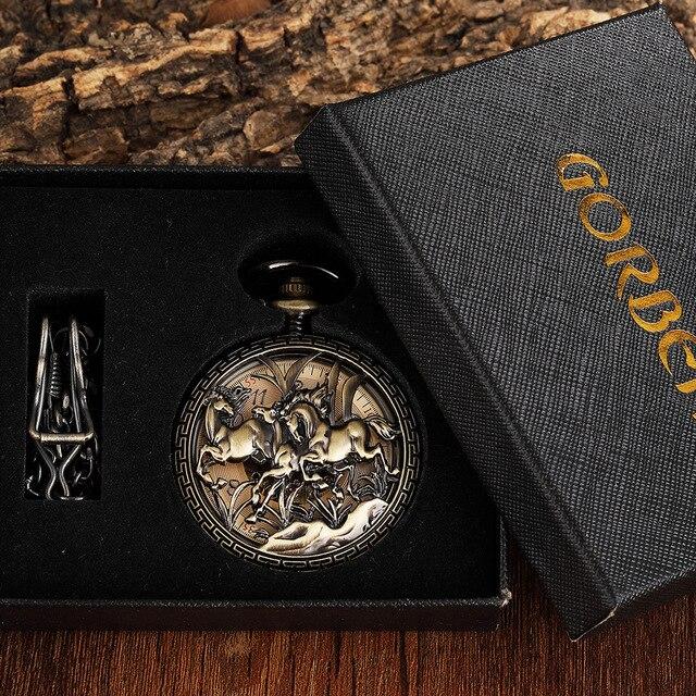 Montre à gousset mécanique à remontage manuel SUR LA THEMATIQUE DU CHEVAL Ma montre à gousset