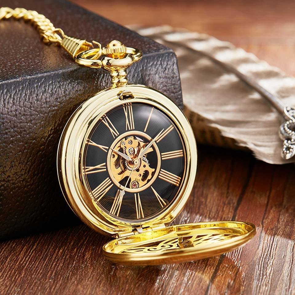 Montre Ă gousset mecanique Ă remontage manuel ailes d'anges Ma montre Ă gousset