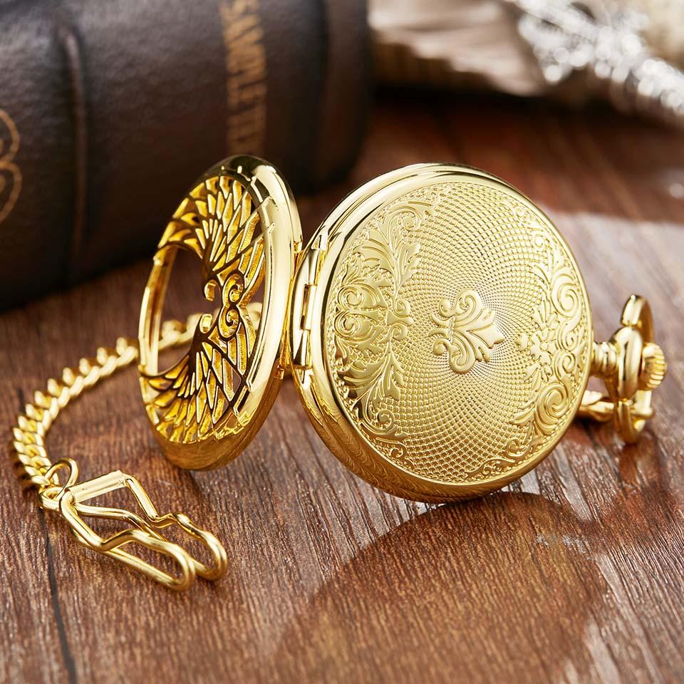 Montre Ă gousset mecanique Ă remontage manuel ailes d'anges Ma montre Ă gousset