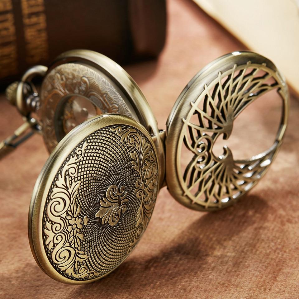 Montre Ă gousset mecanique Ă remontage manuel ailes d'anges Ma montre Ă gousset