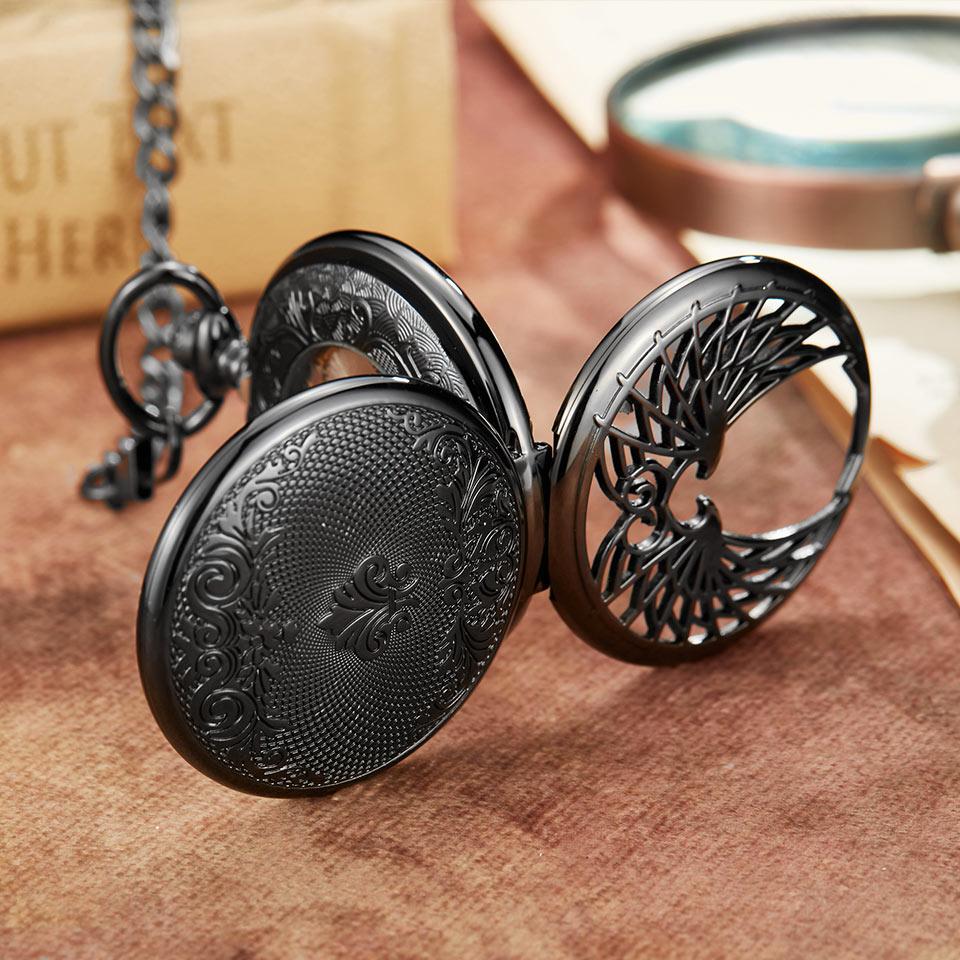 Montre Ă gousset mecanique Ă remontage manuel ailes d'anges Ma montre Ă gousset