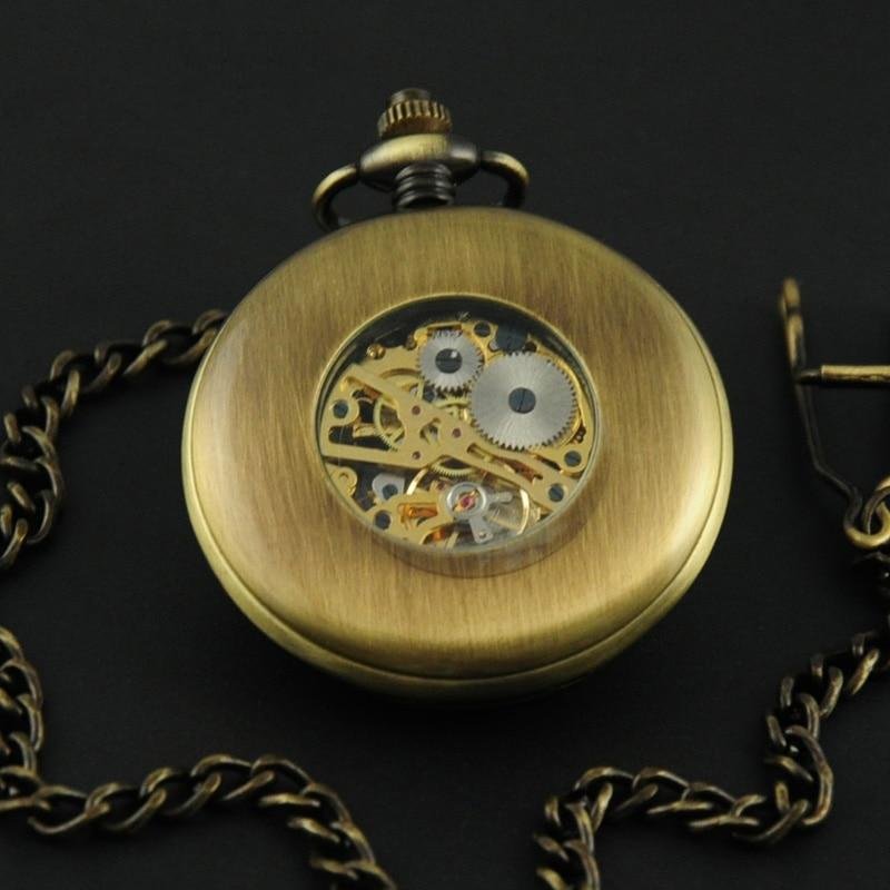 Montre à gousset mecanique à remontage manuel capot avant bois ajouré Ma montre à gousset