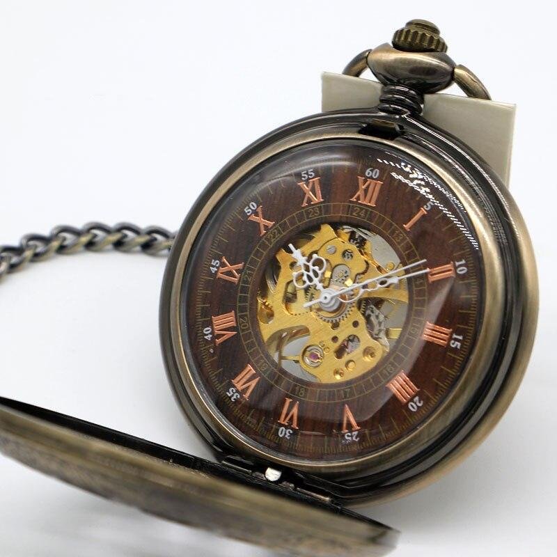 Montre à gousset mécanique à remontage manuel couleur bronze capot ajouré Ma montre à gousset