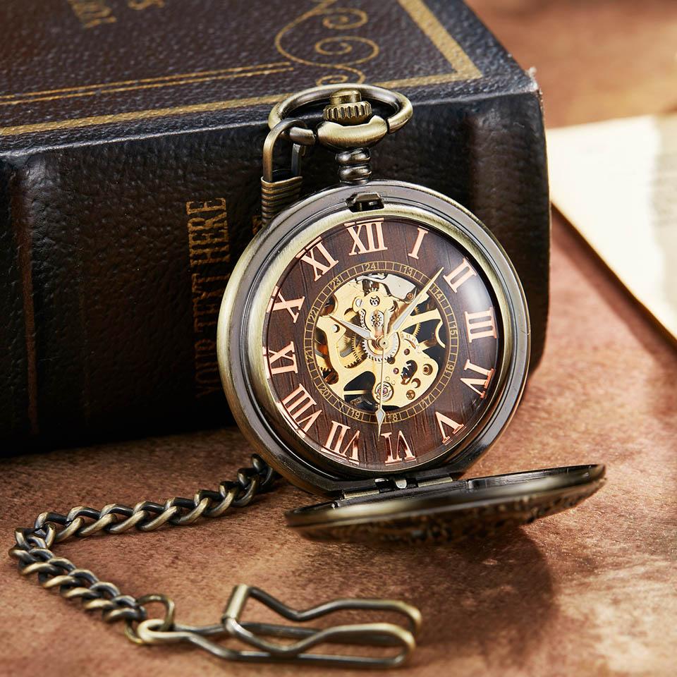 Montre à gousset mécanique à remontage manuel empire du dragons thématique des créatures mythiques chinoise Ma montre à gousset