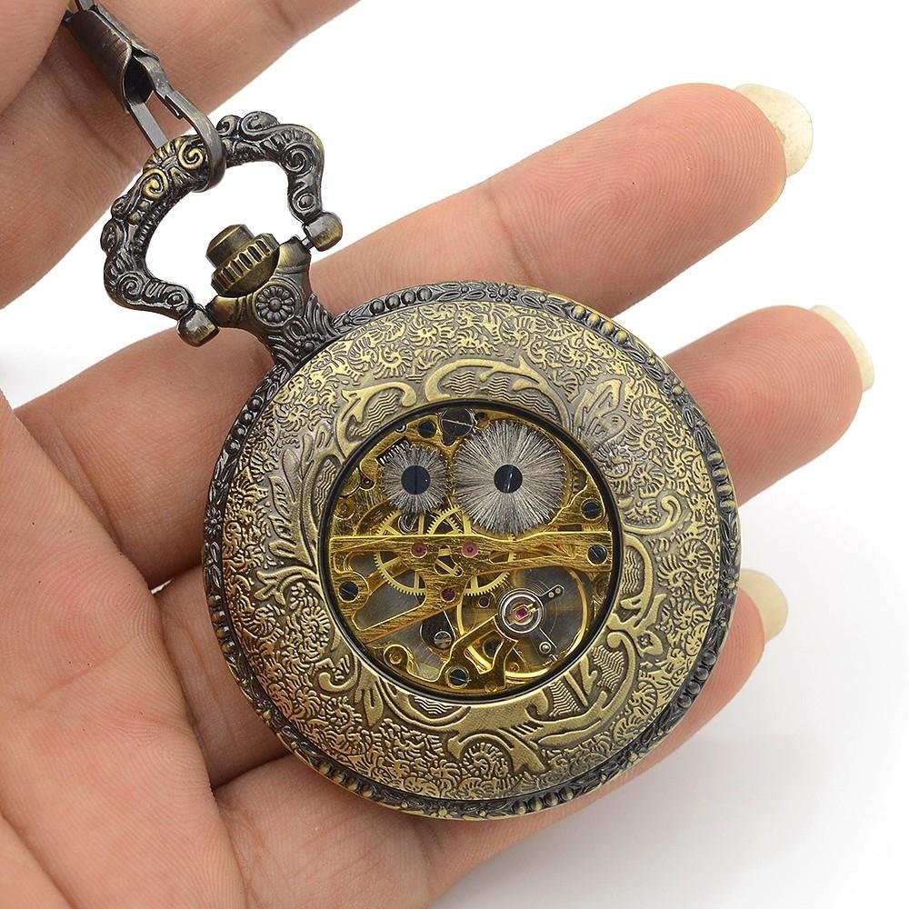 Montre à gousset mécanique à remontage manuel et signes du zodiac Ma montre à gousset