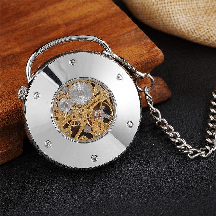 Montre à gousset mécanique et mouvement à remontage manuel avec barre d'accroche moderne Ma montre à gousset