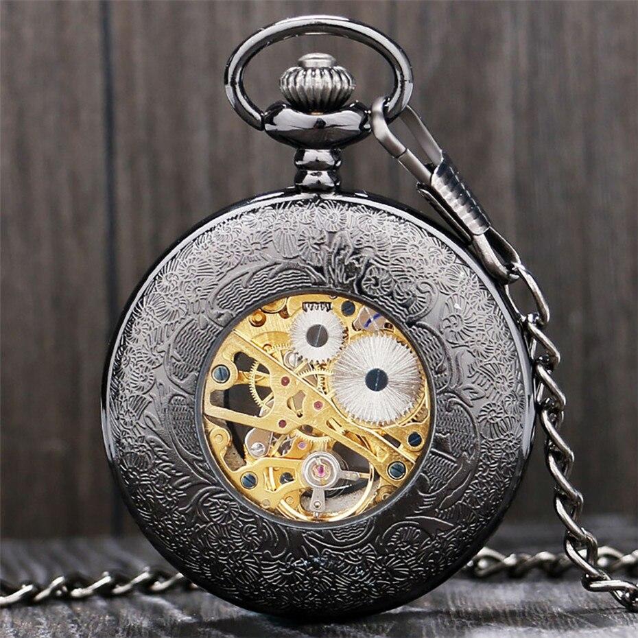 Montre Ă gousset mouvement apparents par fenĂŞtre en hardlex Ma montre Ă gousset