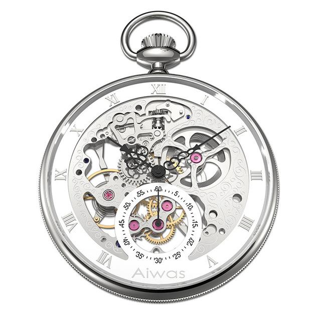 Montre Ă gousset mouvement automatique sea-gull pilote 1963 Ma montre Ă gousset