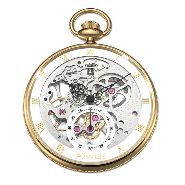 Montre Ă gousset mouvement automatique sea-gull pilote 1963 Ma montre Ă gousset