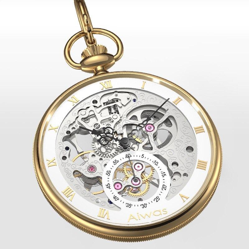 Montre Ă gousset mouvement automatique sea-gull pilote 1963 Ma montre Ă gousset
