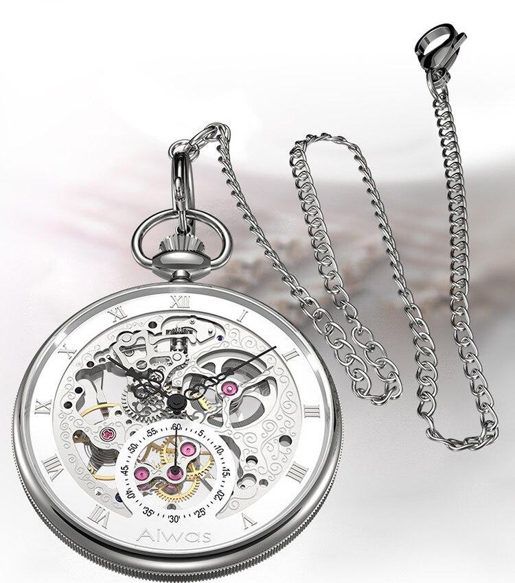 Montre Ă gousset mouvement automatique sea-gull pilote 1963 Ma montre Ă gousset
