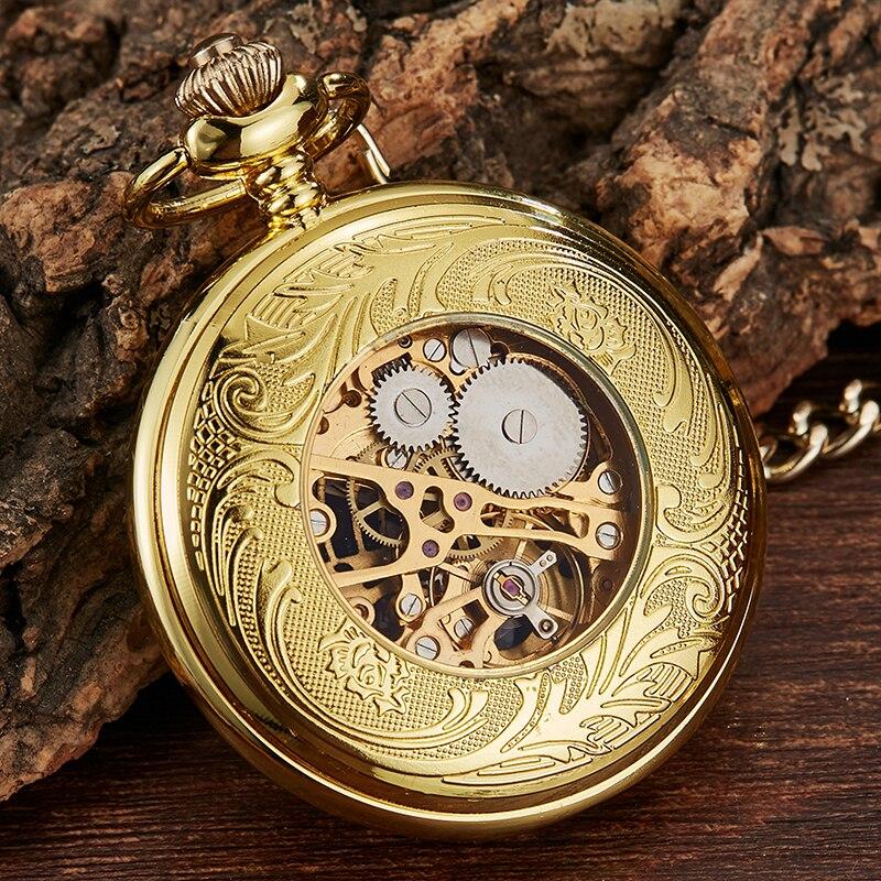 Montre à gousset mouvement mécanique à remontage manuel capot avant et arrière ouvert Ma montre à gousset