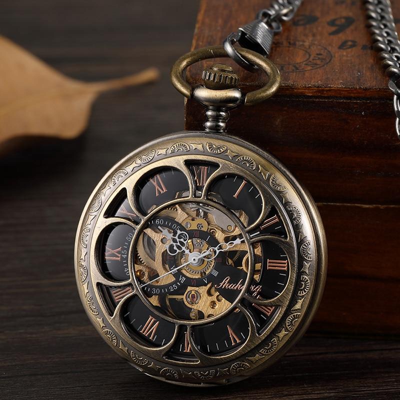 Montre à gousset mouvement mécanique à remontage manuel capot avant et arrière ouvert Ma montre à gousset