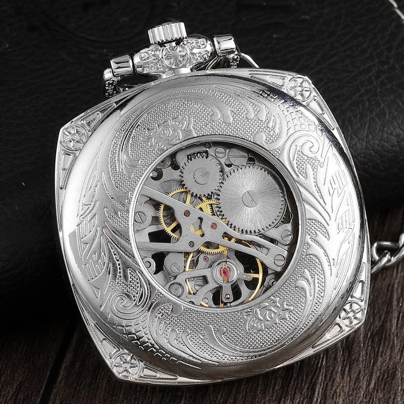 Montre à gousset mouvement mecanique à remontage manuel et boitier carré Ma montre à gousset