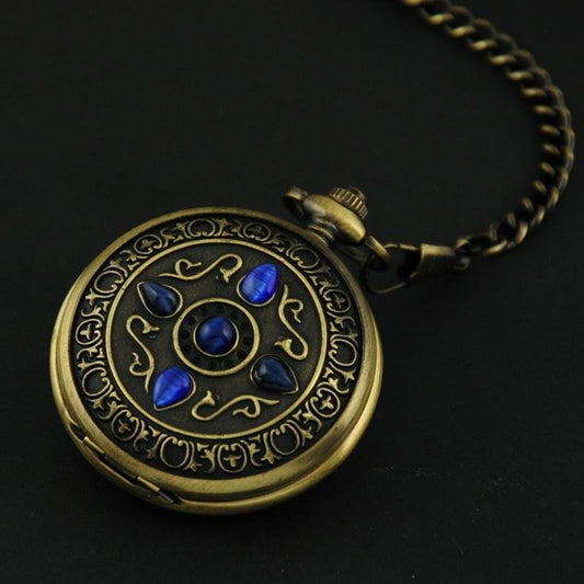 Montre à gousset mouvement mécanique à remontage manuel et pierres bleues Ma montre à gousset