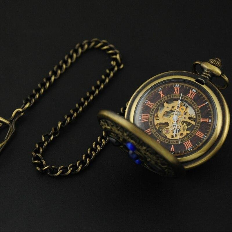 Montre à gousset mouvement mécanique à remontage manuel et pierres bleues Ma montre à gousset