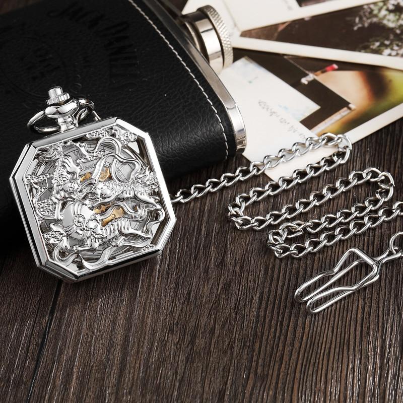 Montre à gousset mouvement mécanique à remontage manuel, boitier carré Ma montre à gousset