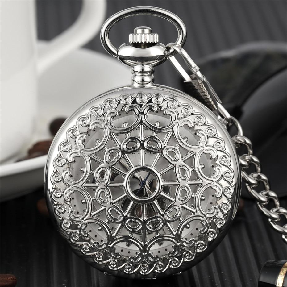 Montre à gousset phase de lune et mouvement mécanique à remontage manuel Ma montre à gousset