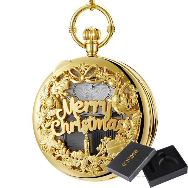 Montre à gousset quartz et boite à musique "MERRY CHRISTMAS" Ma montre à gousset