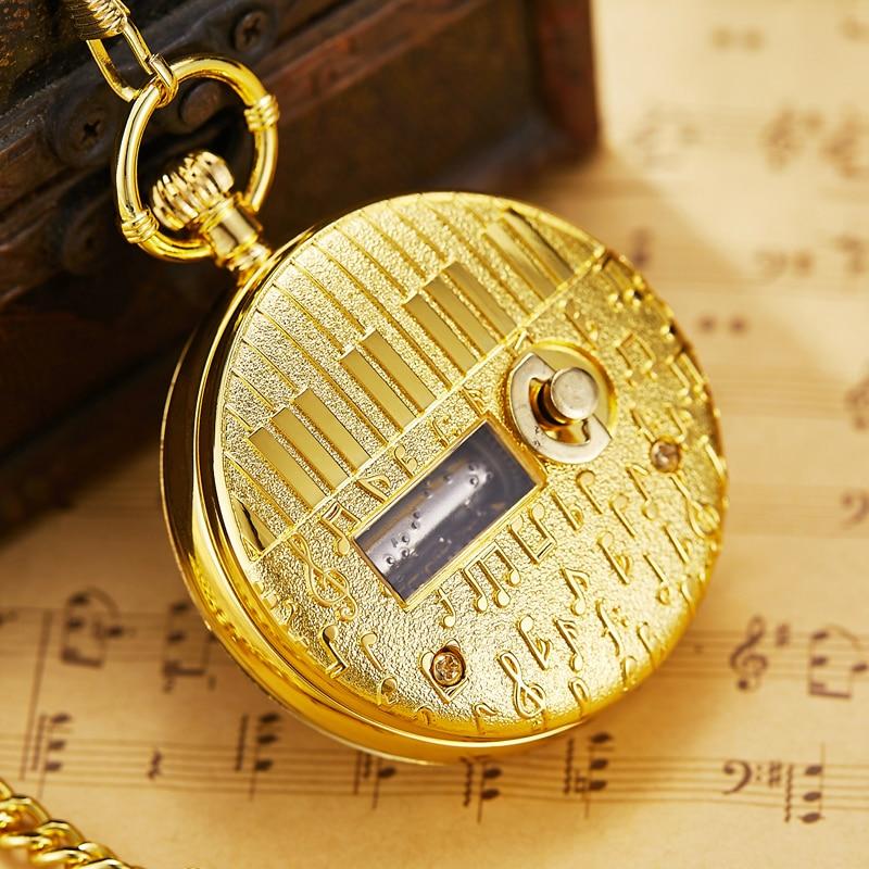 Montre Ă gousset quartz et boite Ă musique "MERRY CHRISTMAS" Ma montre Ă gousset