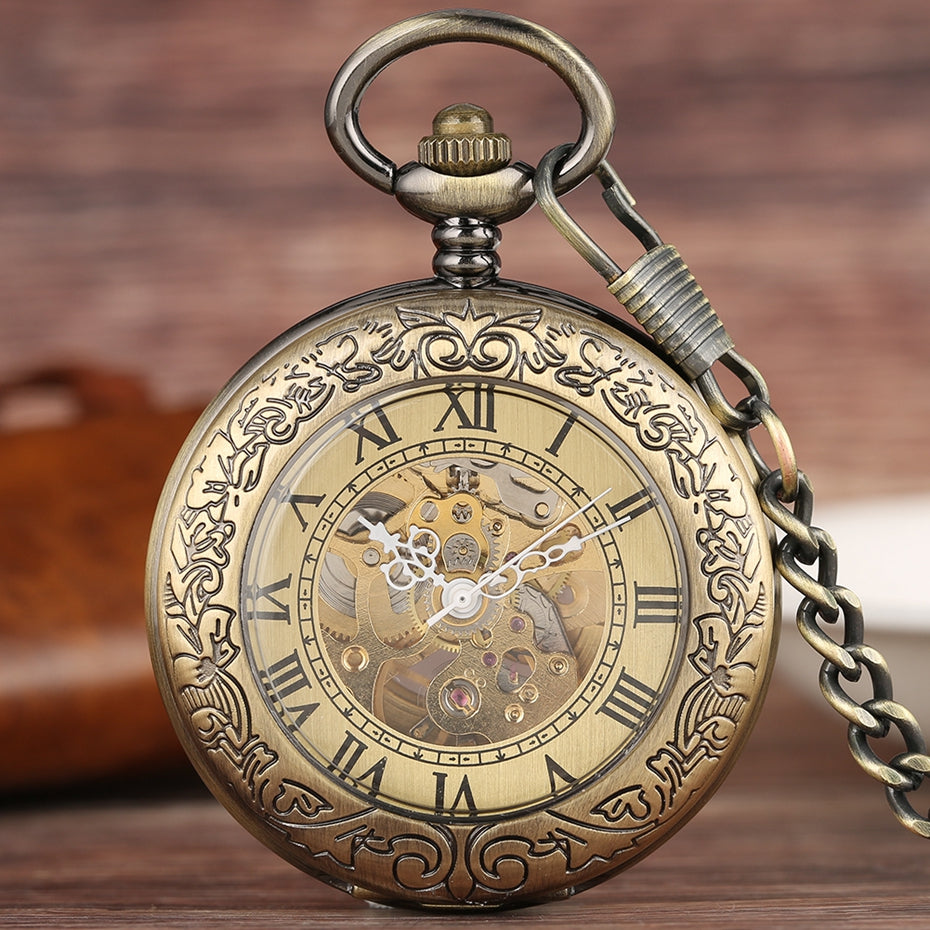 Montre Ă gousset mouvement automatique apparent Ma montre Ă gousset