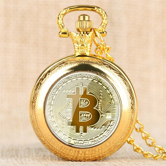Montre Ă gousset Bitcoin, mouvement quartz, pour les Mineurs de bitcoin aguerris Ma montre Ă gousset
