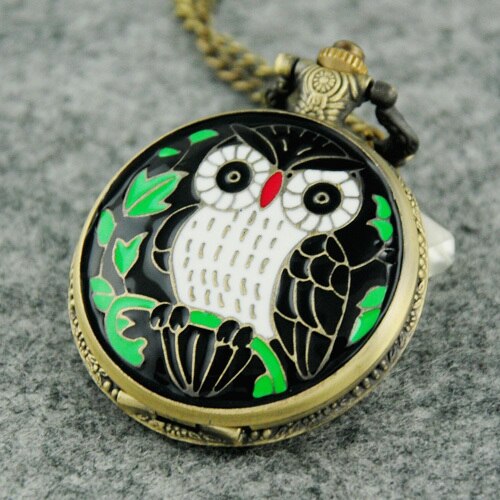 Montre à gousset mécanique quartz "Owl" Ma montre à gousset