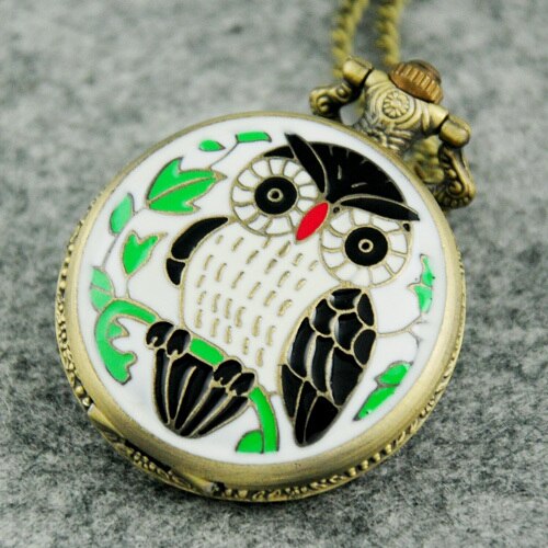 Montre à gousset mécanique quartz "Owl" Ma montre à gousset