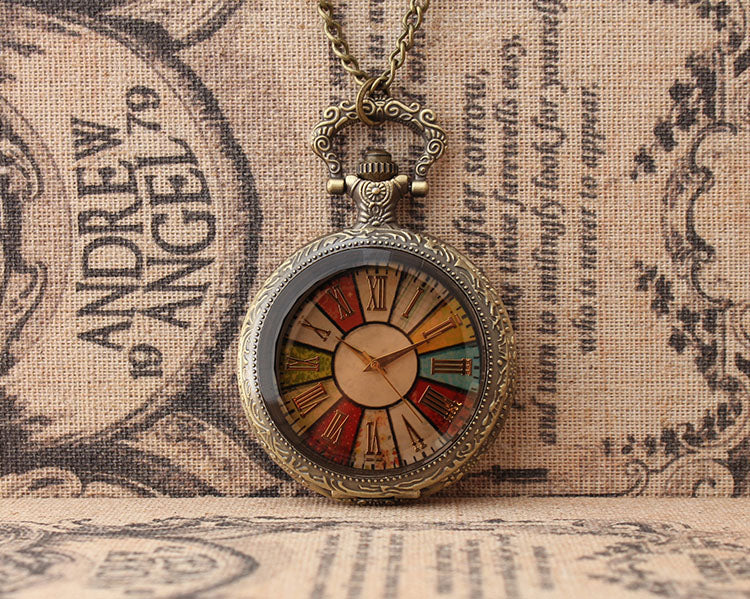Montre à gousset Arlequins, mouvements quartz et chiffres Romains Ma montre à gousset