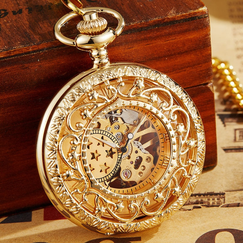 Montre De Poche Mécanique Vintage En Cuivre - Remontage Manuel, Chiffres Romains | Accessoire Mode Homme
