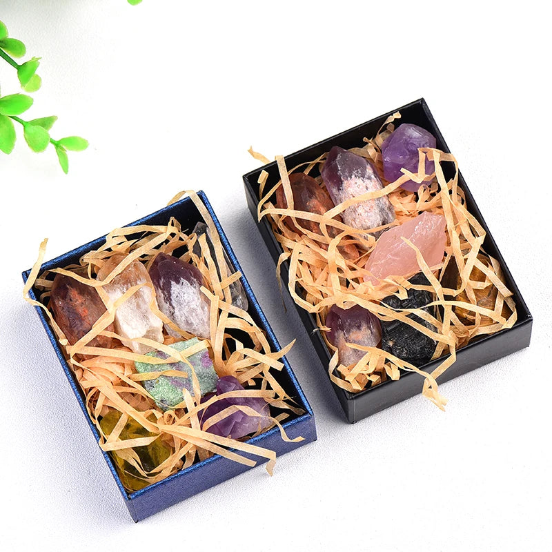 Natural Crystal Mixed Stone Amethyst Tumbled Chips Crushed Stone Healing Crystal Jewelry Making Home Decor Gold Fish Tank Stone