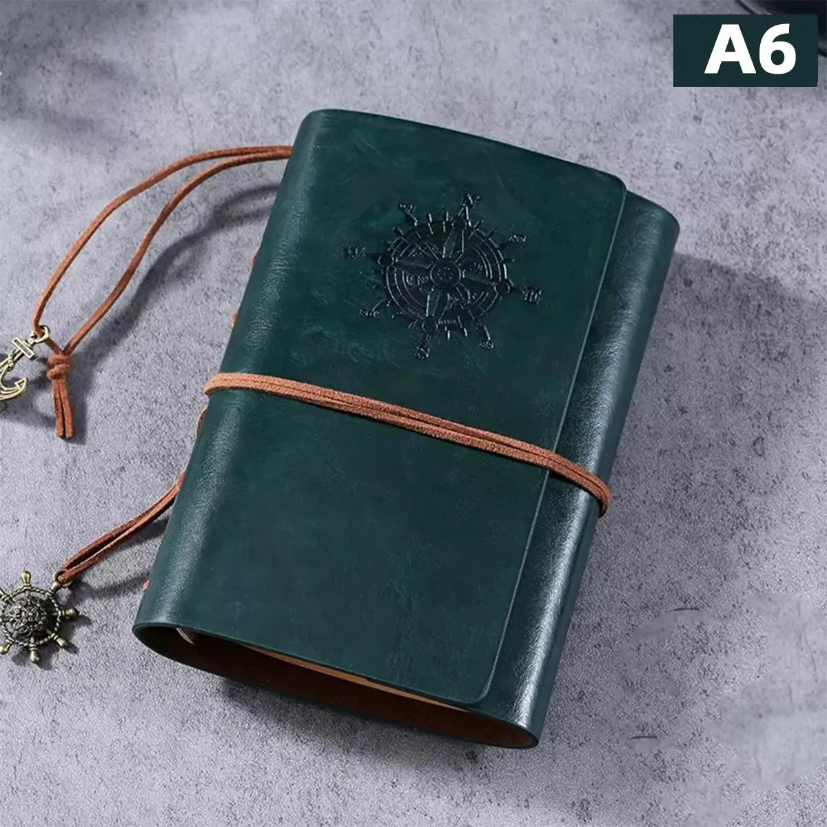 Retro Notebook Traveler Diary Leather Soft Cover Small Size 13x9cm Replaceable Kraft Paper Inner Notebooks &amp; Notepads