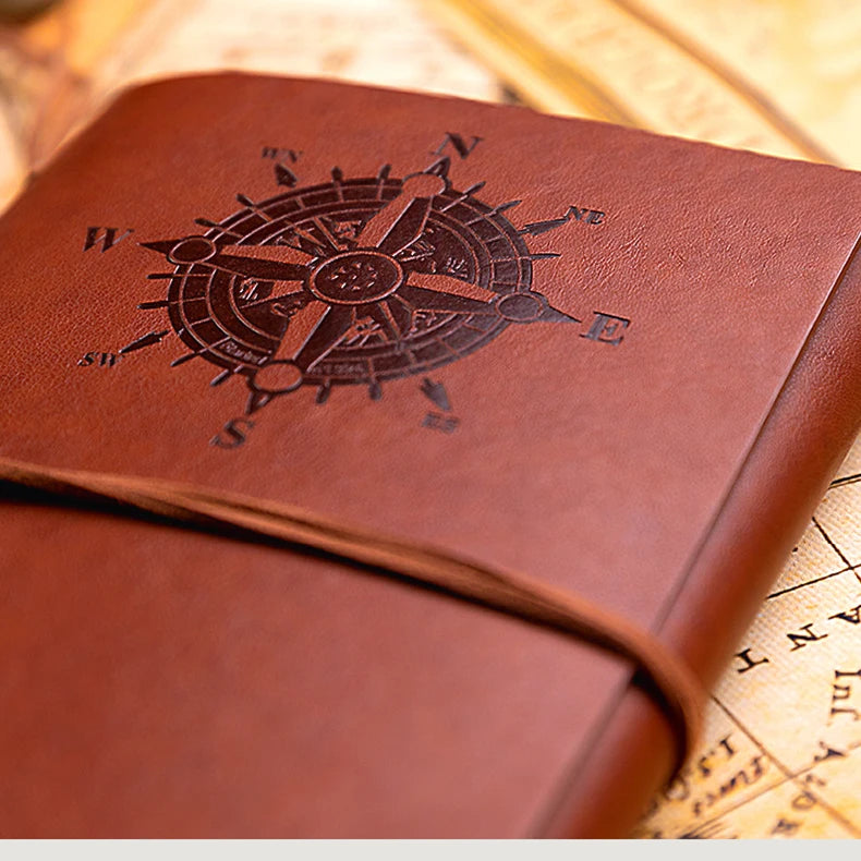 Retro Notebook Traveler Diary Leather Soft Cover Small Size 13x9cm Replaceable Kraft Paper Inner Notebooks &amp; Notepads