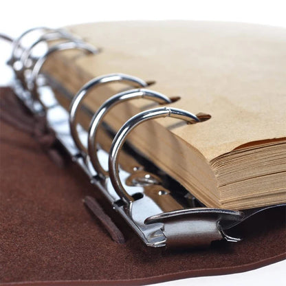Retro Notebook Traveler Diary Leather Soft Cover Small Size 13x9cm Replaceable Kraft Paper Inner Notebooks &amp; Notepads