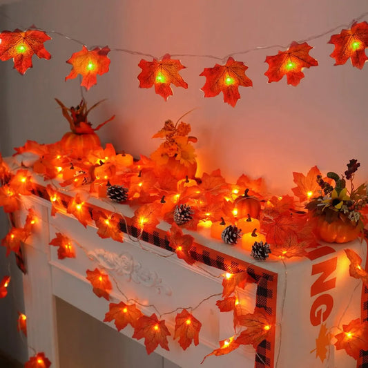 Guirlande Érable Orange pour éclairer vos soirée d'automne 🎃🍁