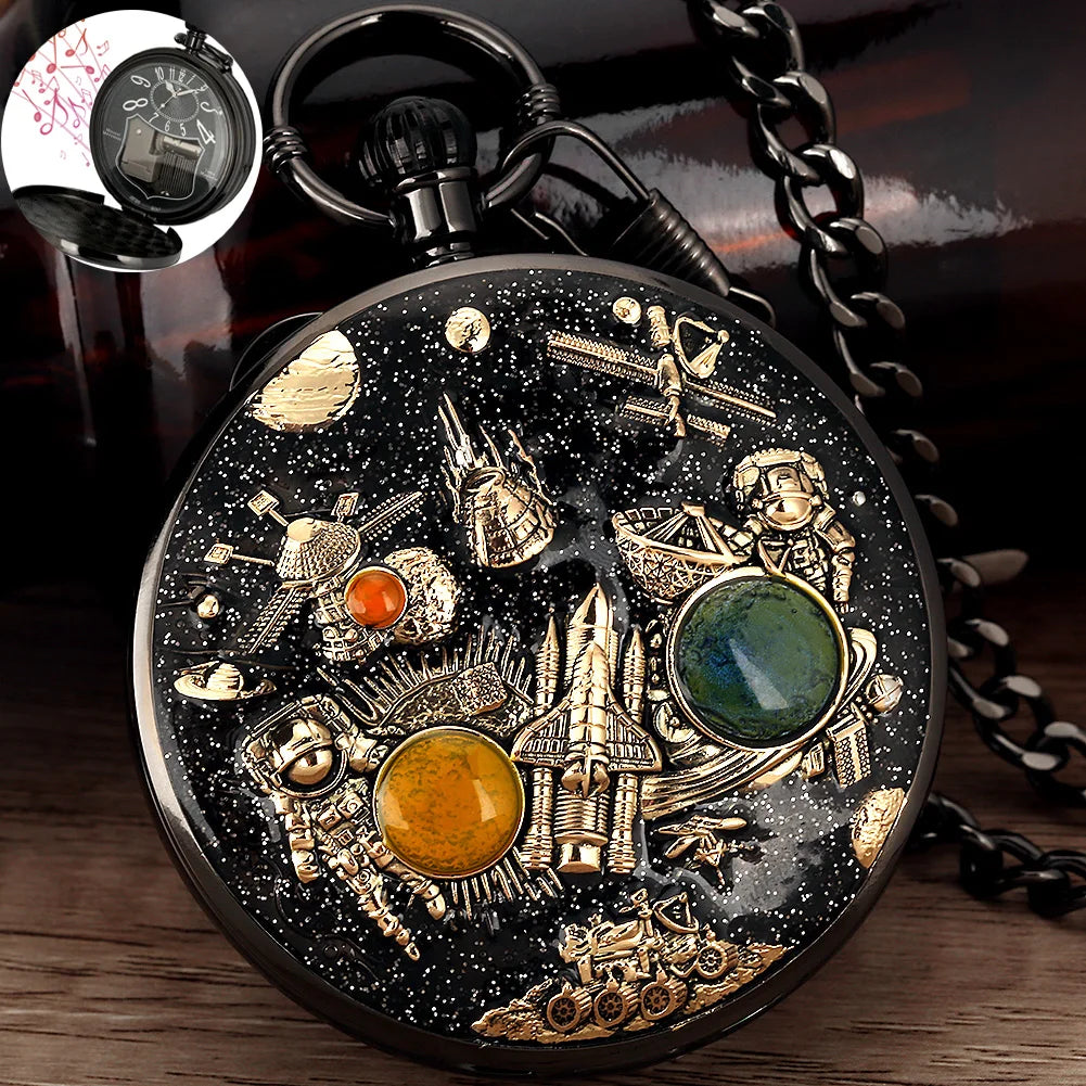 Montre à gousset musicale surprise